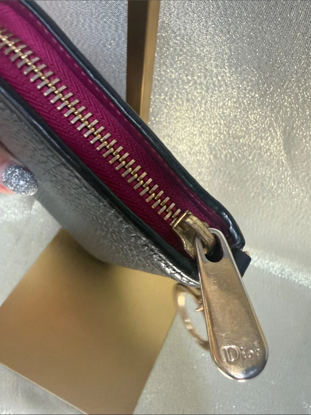 Dior authentic zip
